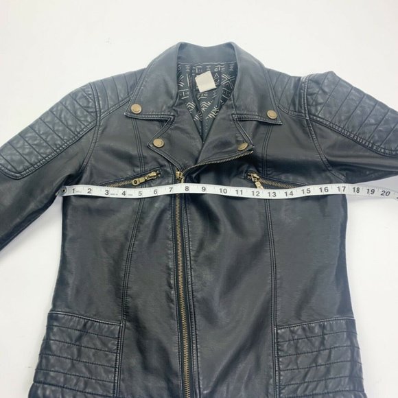 Billabong Womens Long Sleeve Zipper Moto Jacket - Picture 7 of 12
